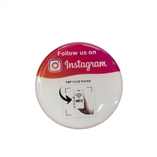 Instagram NFC epoxy sticker