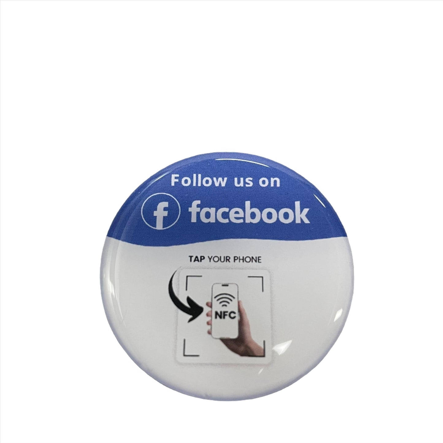 Facebook NFC epoxy sticker