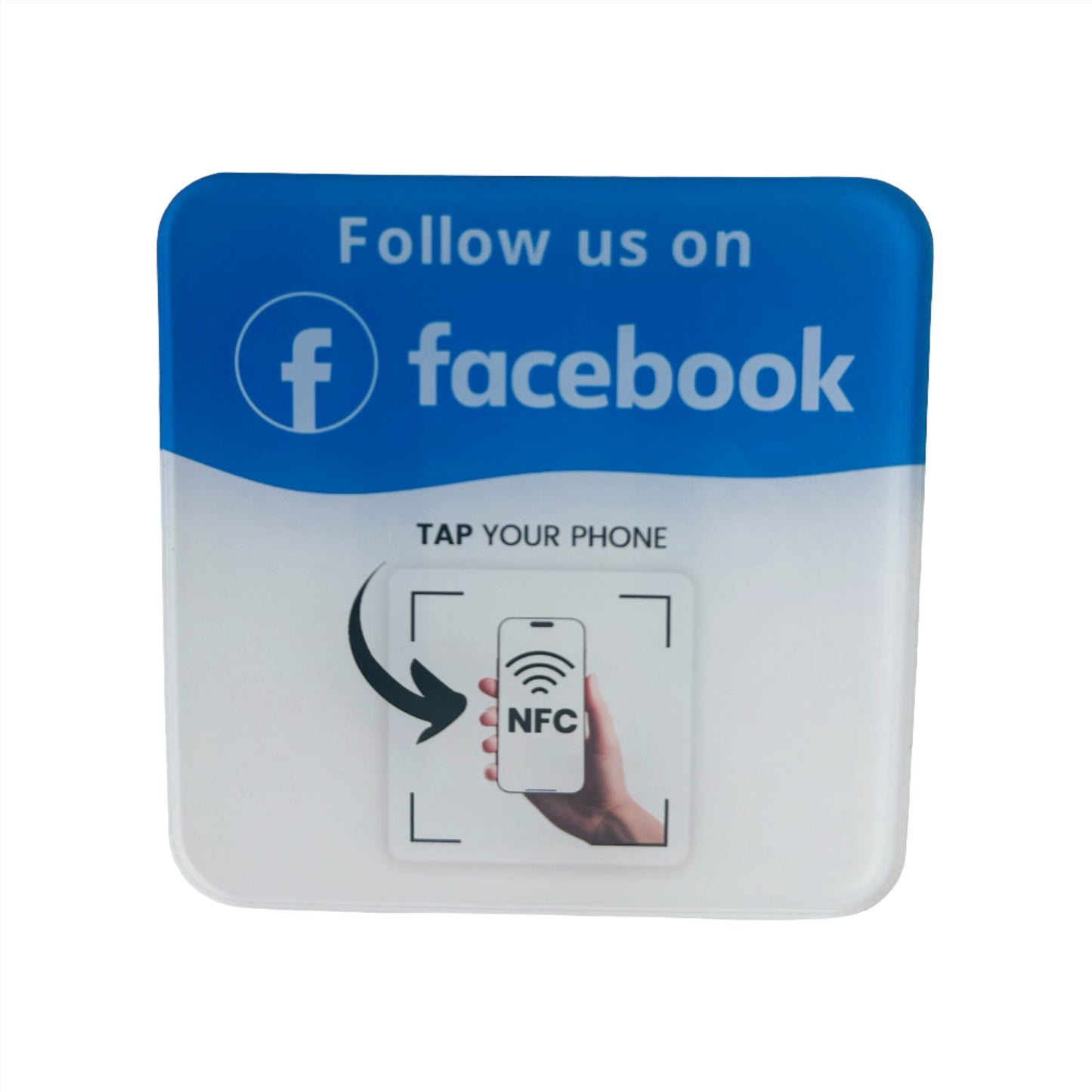 Facebook NFC Acrylic plate